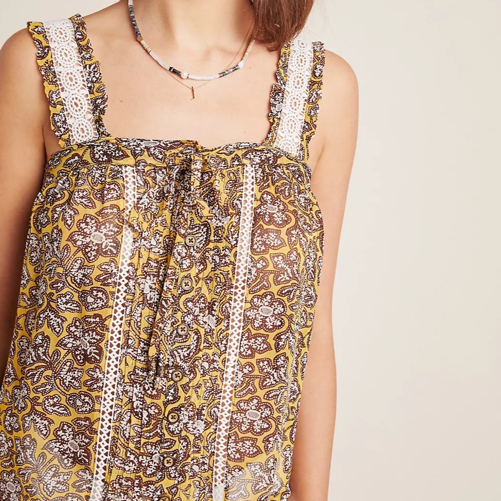 Anthropologie Bardot Blouse Tank - Picture 3 of 15